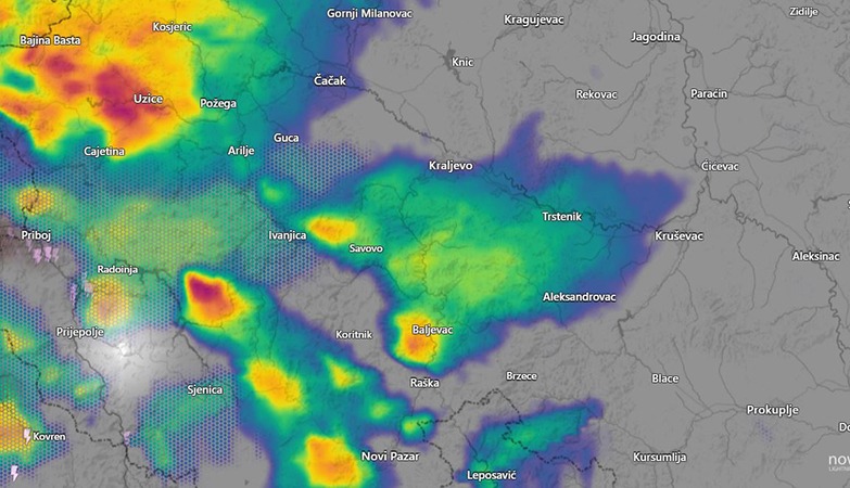 УПОЗОРЕЊЕ ЗА ДЕЛОВЕ ТЕРИТОРИЈЕ РЕПУБЛИКЕ СРБИЈЕ НА ЕКСТРЕМНЕ ВРЕМЕНСКЕ НЕПОГОДЕ